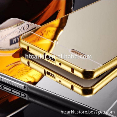 china suppliers aluminum bumper metal mirror plastic case back cover for oppo r9